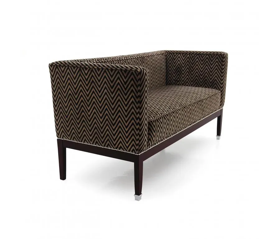 obrazek 1 Wygodna sofa w stylu art deco o strukturze drewna bukowego - Sevensedie
