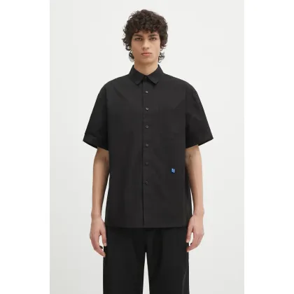 Zdjęcie Ader Error koszula bawełniana Apparel-Top męska kolor czarny relaxed z kołnierzykiem klasycznym BN42FYSH0202BK