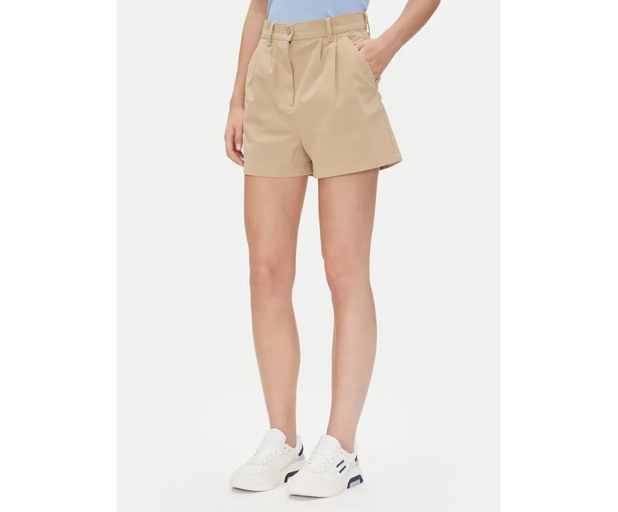 obrazek 1 Tommy Jeans Szorty materiałowe Claire DW0DW21643 Beżowy Regular Fit