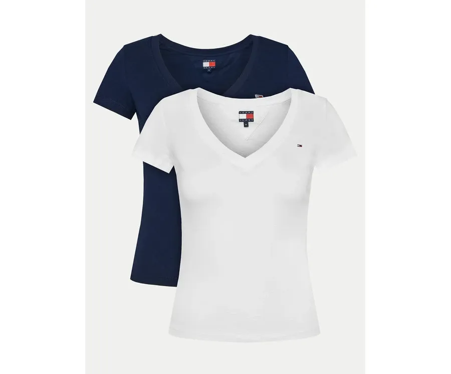 obrazek 1 Tommy Jeans Komplet 2 t-shirtów DW0DW21367 Kolorowy Slim Fit