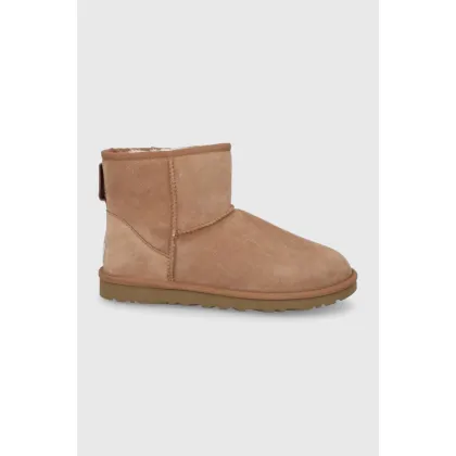 Zdjęcie UGG Śniegowce zamszowe Classic Mini męskie kolor brązowy 1002072.CHE