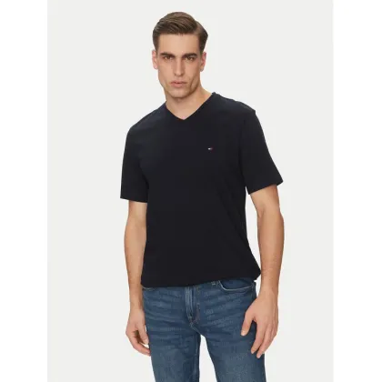 Zdjęcie Tommy Hilfiger T-Shirt Essential V-Neck Tee MW0MW39249 Granatowy Regular Fit