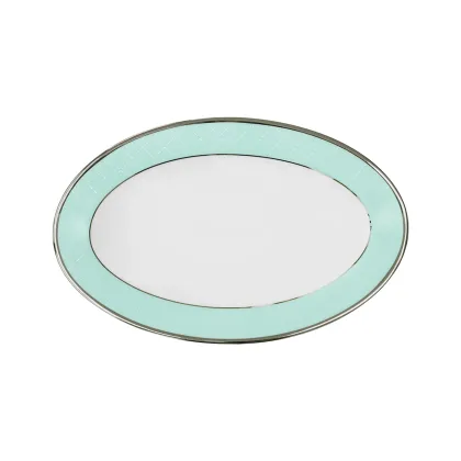 Zdjęcie Ekskluzywny porcelanowy półmisek z kolekcji Ethereal Blue - Porcel