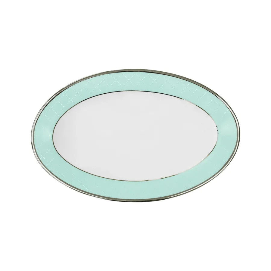 obrazek 1 Ekskluzywny porcelanowy półmisek z kolekcji Ethereal Blue - Porcel