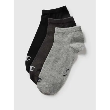 Zdjęcie Krótkie skarpety z detalem z logo w zestawie 3 szt. model ‘Sneaker Sock’