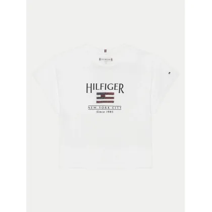 Zdjęcie Tommy Hilfiger T-Shirt KG0KG08525 D Biały Regular Fit