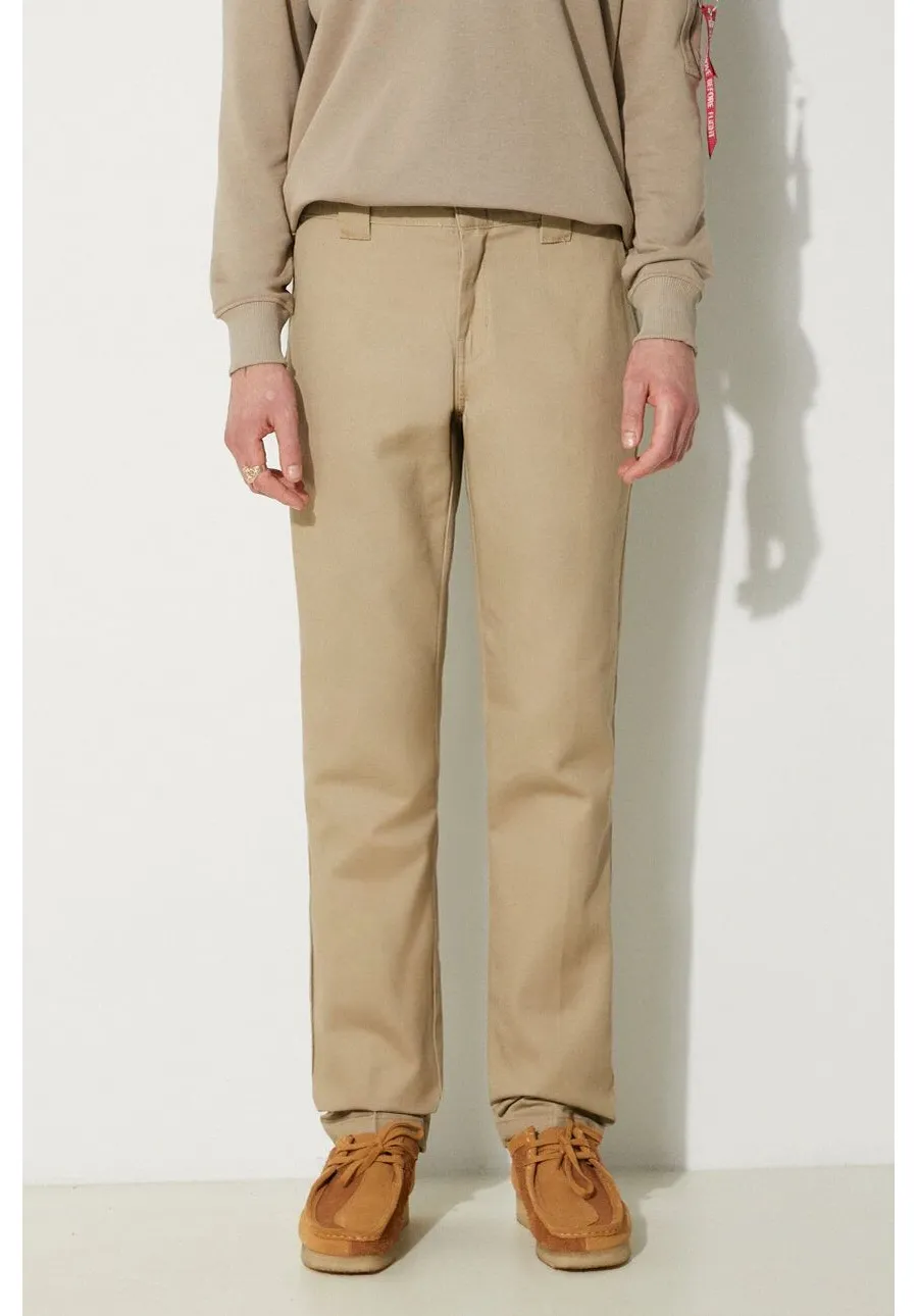 obrazek 1 Dickies spodnie 872 Work Pant Rec męskie kolor zielony dopasowane DK0A4XK8KHK-KHAKI