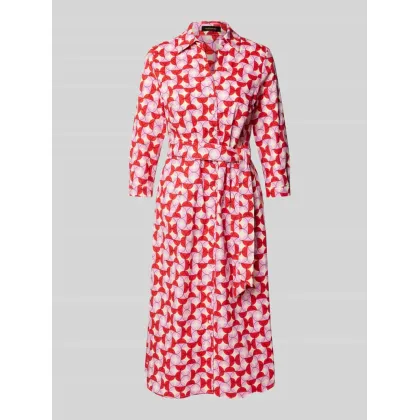 Zdjęcie Sukienka midi z wiązanym paskiem