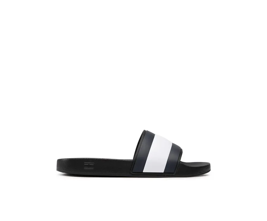 obrazek 1 Tommy Hilfiger Klapki Rubber Th Flag Pool Slide FM0FM04263 Czarny