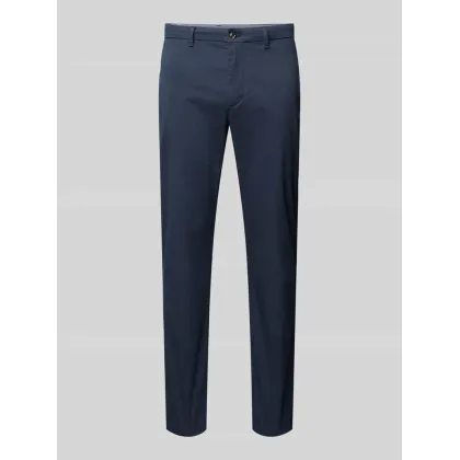 Zdjęcie Chinosy z prostą nogawką i fakturowanym wzorem model ‘DENTON’