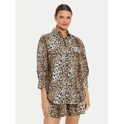 Zdjęcie ViCOLO Koszula TB2889 Brązowy Regular Fit