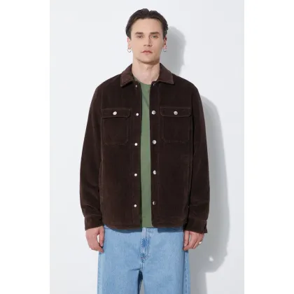 Zdjęcie A.P.C. kurtka sztruksowa Blouson Alex kolor brązowy przejściowa COGVV.H02625.CAE