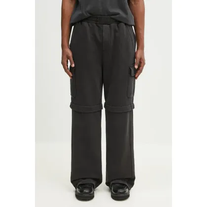 Zdjęcie Daily Paper spodnie dresowe bawełniane Garment Wash Pants męskie kolor czarny gładkie 2511010