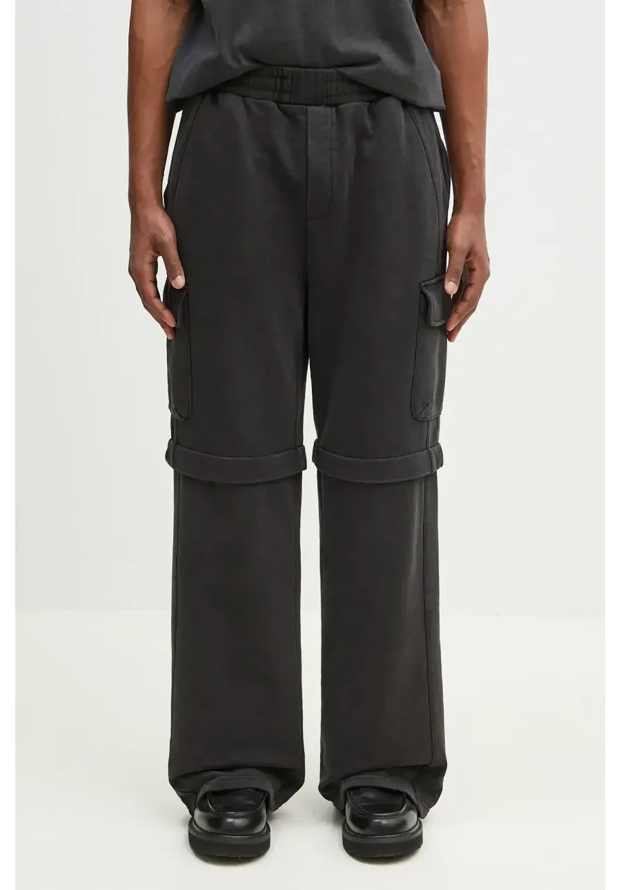 obrazek 1 Daily Paper spodnie dresowe bawełniane Garment Wash Pants męskie kolor czarny gładkie 2511010