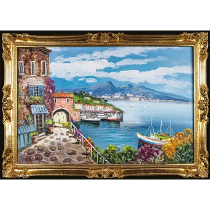 Zdjęcie Artystyczna dekoracja do domu - włoski obraz 87x145 cm