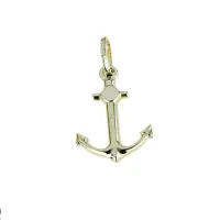 Picture Gold shiny pendant with an anchor