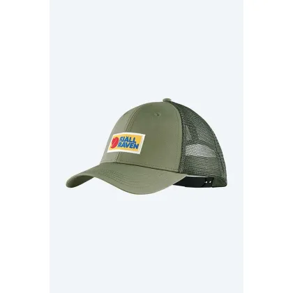 Zdjęcie Fjallraven czapka z daszkiem  Vardag kolor zielony z aplikacją F78139-555