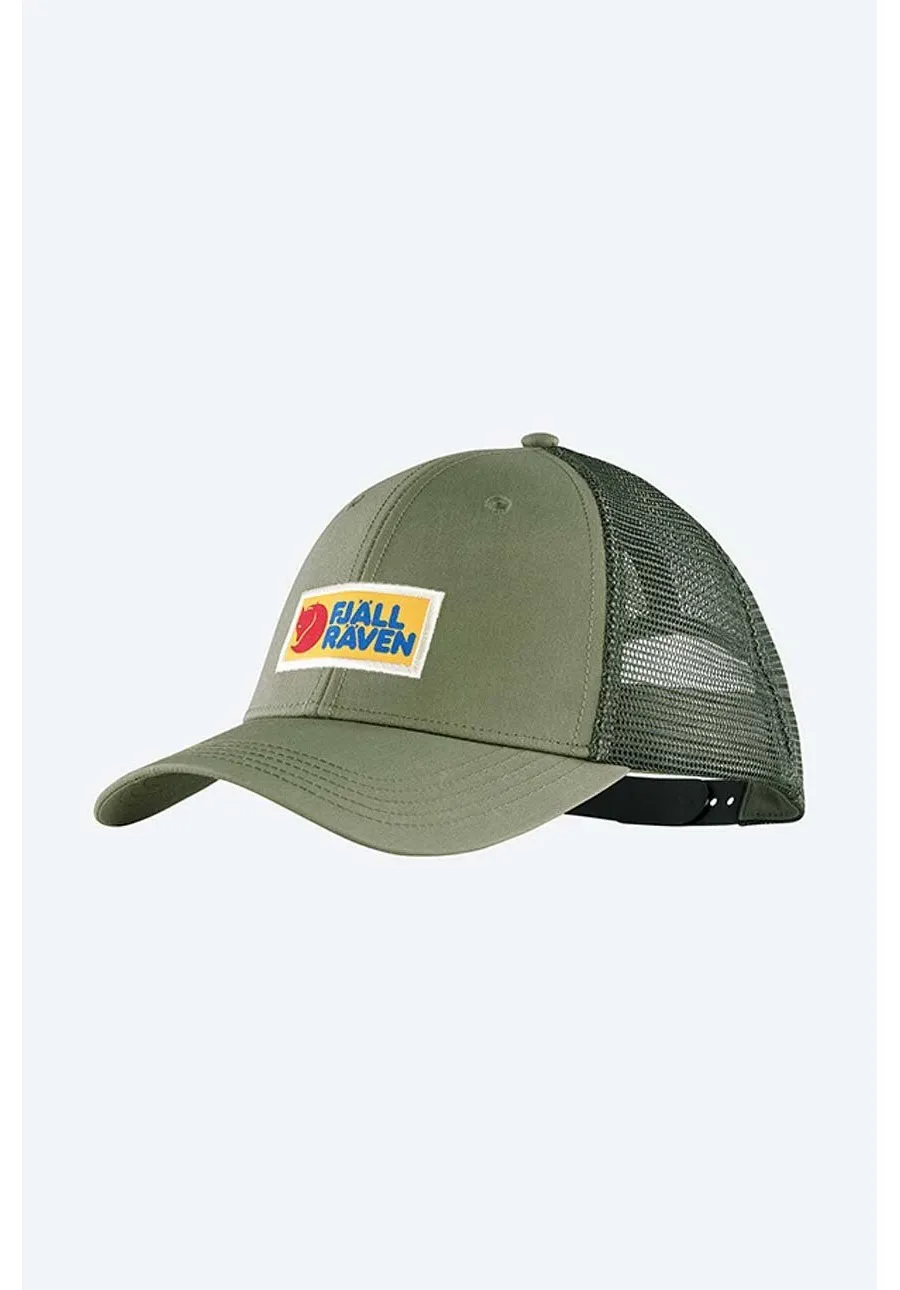 obrazek 1 Fjallraven czapka z daszkiem  Vardag kolor zielony z aplikacją F78139-555