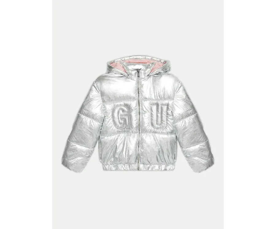 obrazek 1 Guess Kurtka puchowa J4BL10 WEYO0 Srebrny Regular Fit