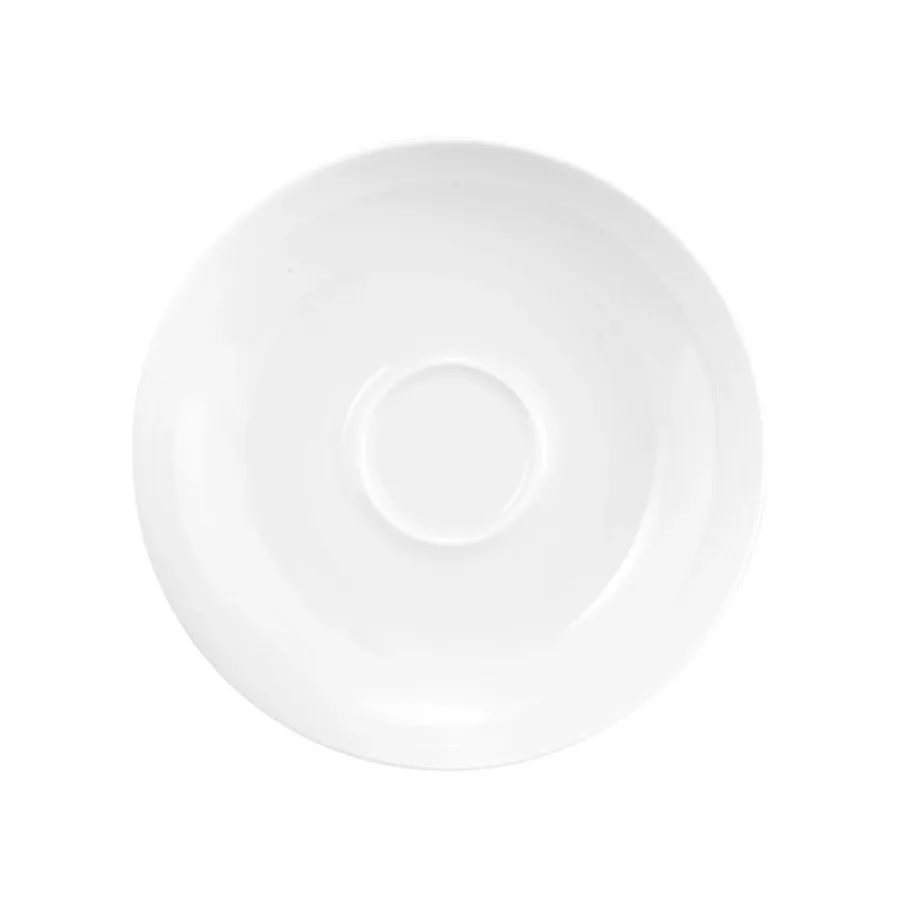 obrazek 3 Biały porcelanowy spodek o nowoczesnej formie – Tettau
