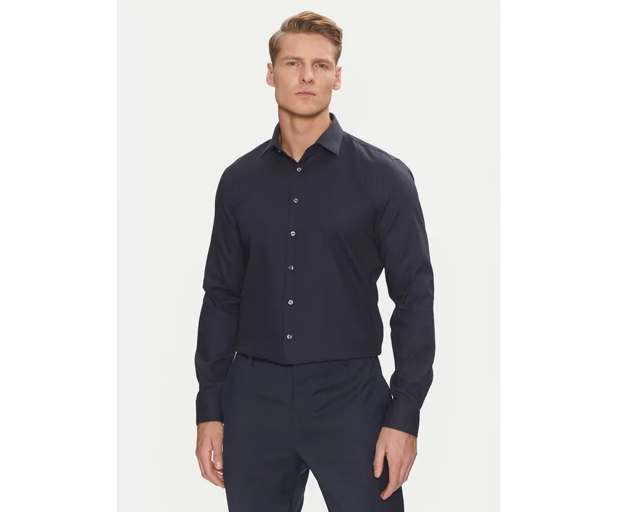 obrazek 1 Calvin Klein Koszula Non Iron Tonal Strct Slim Shirt K10K113848 Granatowy Regular Fit