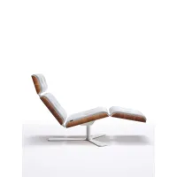 Zdjęcie Wyjątkowy skórzany włoski szezlong do stylowej sypialni – wersja chrome