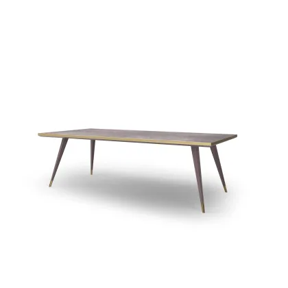 Picture Classic Italian dining table with a fixed top - Bianchini
