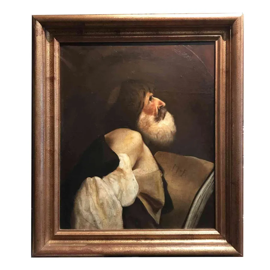 obrazek 1 San Giacomo Starożytny religijny obraz z końca XVIII wieku