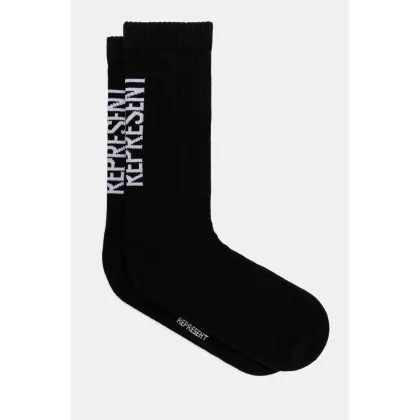 Zdjęcie Represent skarpetki Logo Socks męskie kolor czarny MLM8871.01