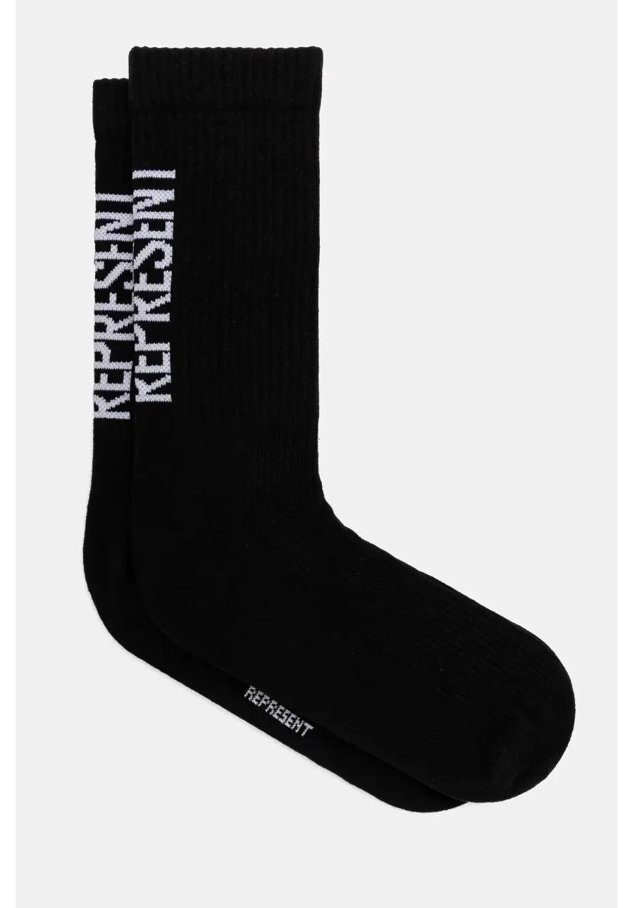 obrazek 1 Represent skarpetki Logo Socks męskie kolor czarny MLM8871.01