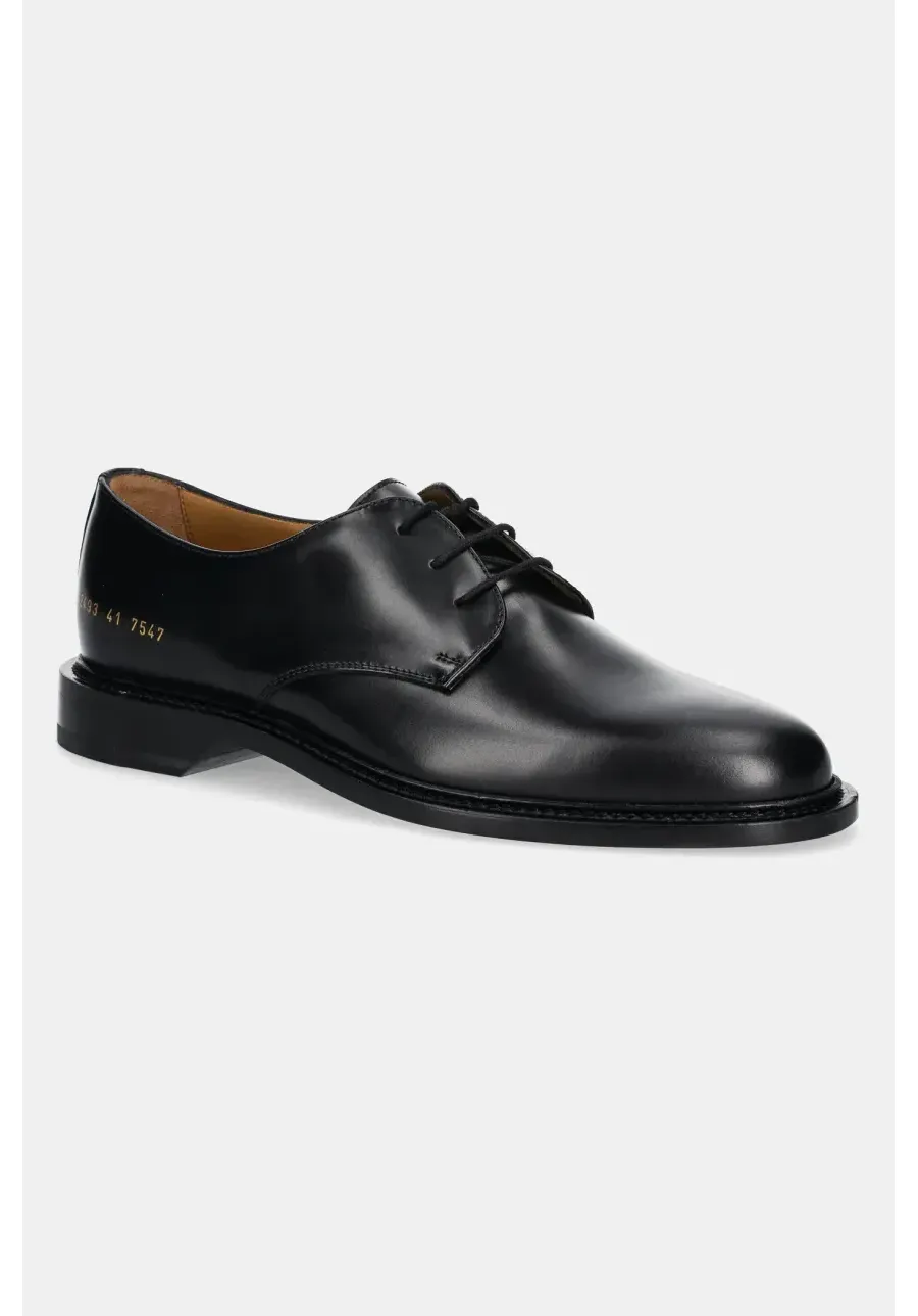 obrazek 1 Common Projects półbuty skórzane Derby męskie kolor czarny 2493
