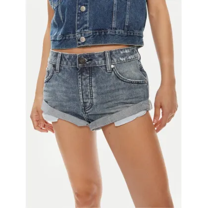 Zdjęcie One Teaspoon Szorty jeansowe Bandit 24934A Niebieski Relaxed Fit