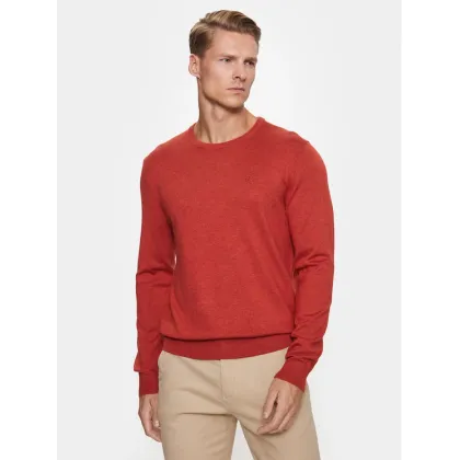 Zdjęcie Lindbergh Sweter 30-80043 Pomarańczowy Slim Fit