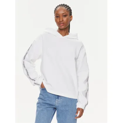 Zdjęcie Calvin Klein Jeans Bluza Logo Elastic Hoodie J20J223078 Biały Regular Fit