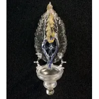 Zdjęcie Antyczna kropielnica ze szkła Murano na wodę święconą – XIX wiek