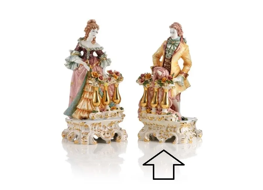 picture 1 Italian baroque figure of a man made of ceramics - Ceramiche ML