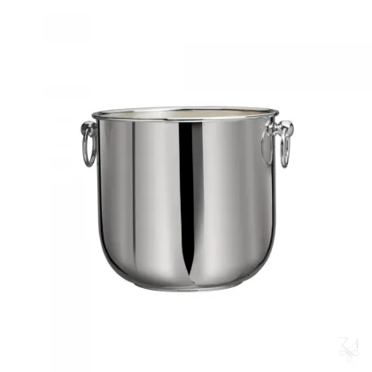 Zdjęcie Wyjątkowe wiaderko do szampana platerowane srebrem o nowoczesnym kształcie - Zaramella Argenti