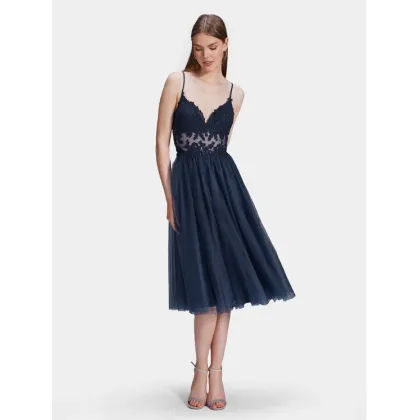 Zdjęcie Swing Sukienka koktajlowa 5AH014HK Granatowy Slim Fit Hey Kyla