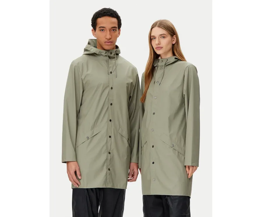 obrazek 1 Rains Kurtka przeciwdeszczowa Unisex 12020 Zielony Regular Fit