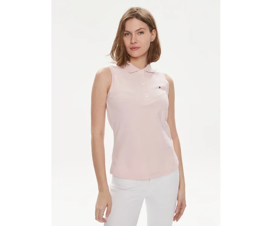 obrazek 1 Tommy Hilfiger Polo 1985 WW0WW41794 Różowy Slim Fit