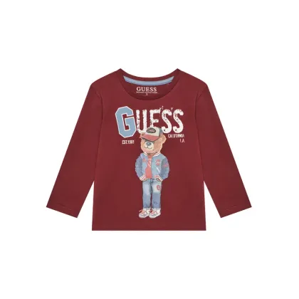 Zdjęcie Guess Bluzka N5YI23 K8HM4 Bordowy Regular Fit