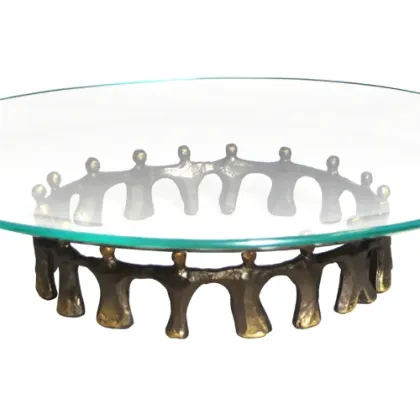 Zdjęcie Oryginalna ozdoba z platerowanego brązu i szkła