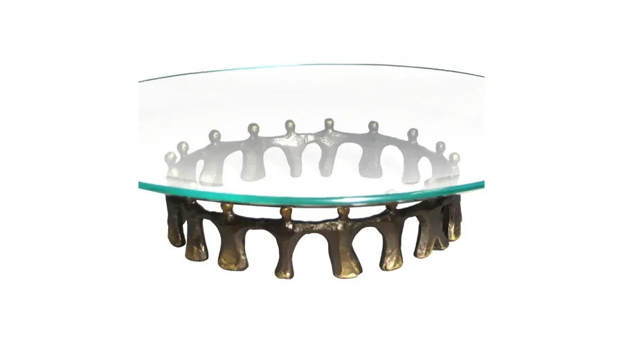 obrazek 1 Oryginalna ozdoba z platerowanego brązu i szkła "Razem" - idealny prezent na jubileusz firmy