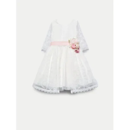 Zdjęcie Abel & Lula Sukienka elegancka 5041 Écru Regular Fit