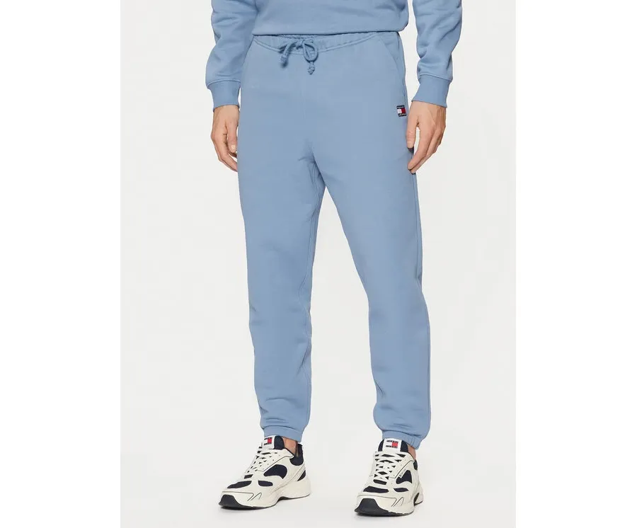 obrazek 1 Tommy Jeans Spodnie dresowe Badge DM0DM20276 Niebieski Regular Fit