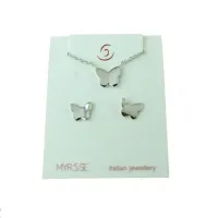 Picture A brilliant set with shiny butterflies from Italy