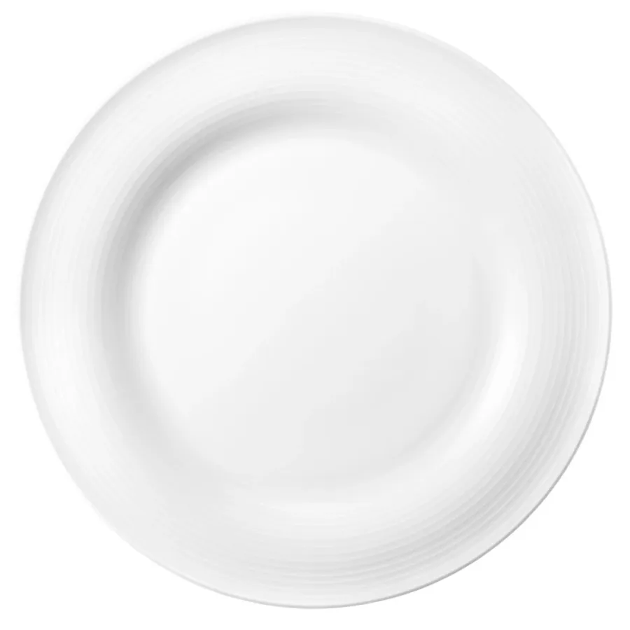 obrazek 1 Płaski okrągły biały talerz obiadowy 27,5 cm z Niemiec - Seltmann Weiden