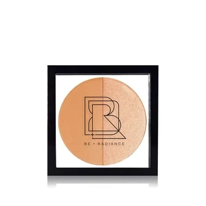 Zdjęcie BE + RADIANCE Set + Glow Probiotic Powder + Highlighter Paleta rozświetlaczy 10 g N°30