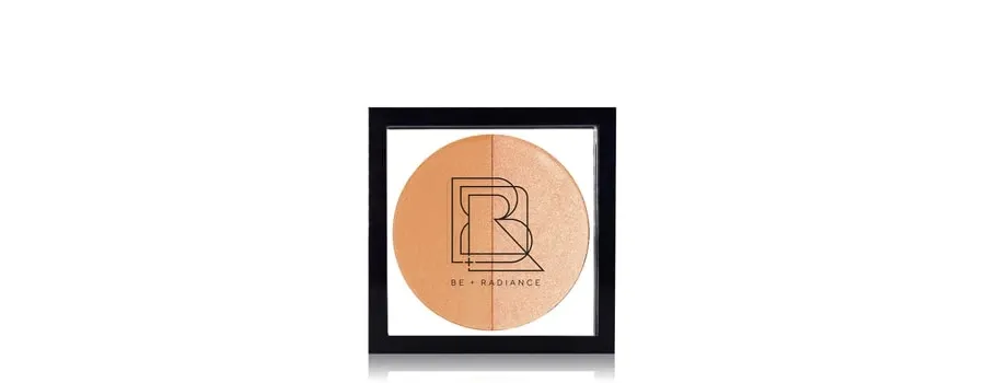 obrazek 1 BE + RADIANCE Set + Glow Probiotic Powder + Highlighter Paleta rozświetlaczy 10 g N°30