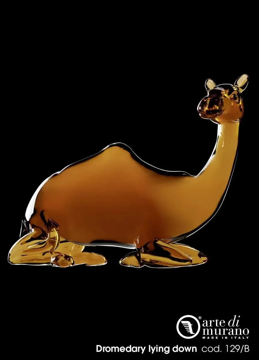 obrazek 1 Dwa gustowne wielbłądy ze szkła Murano
